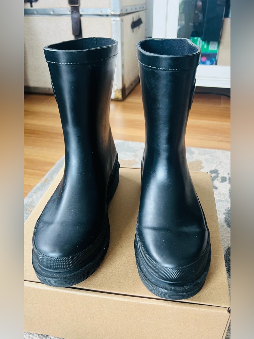 Chooka Black Waterproof Rain Boots New Without Tags size 7